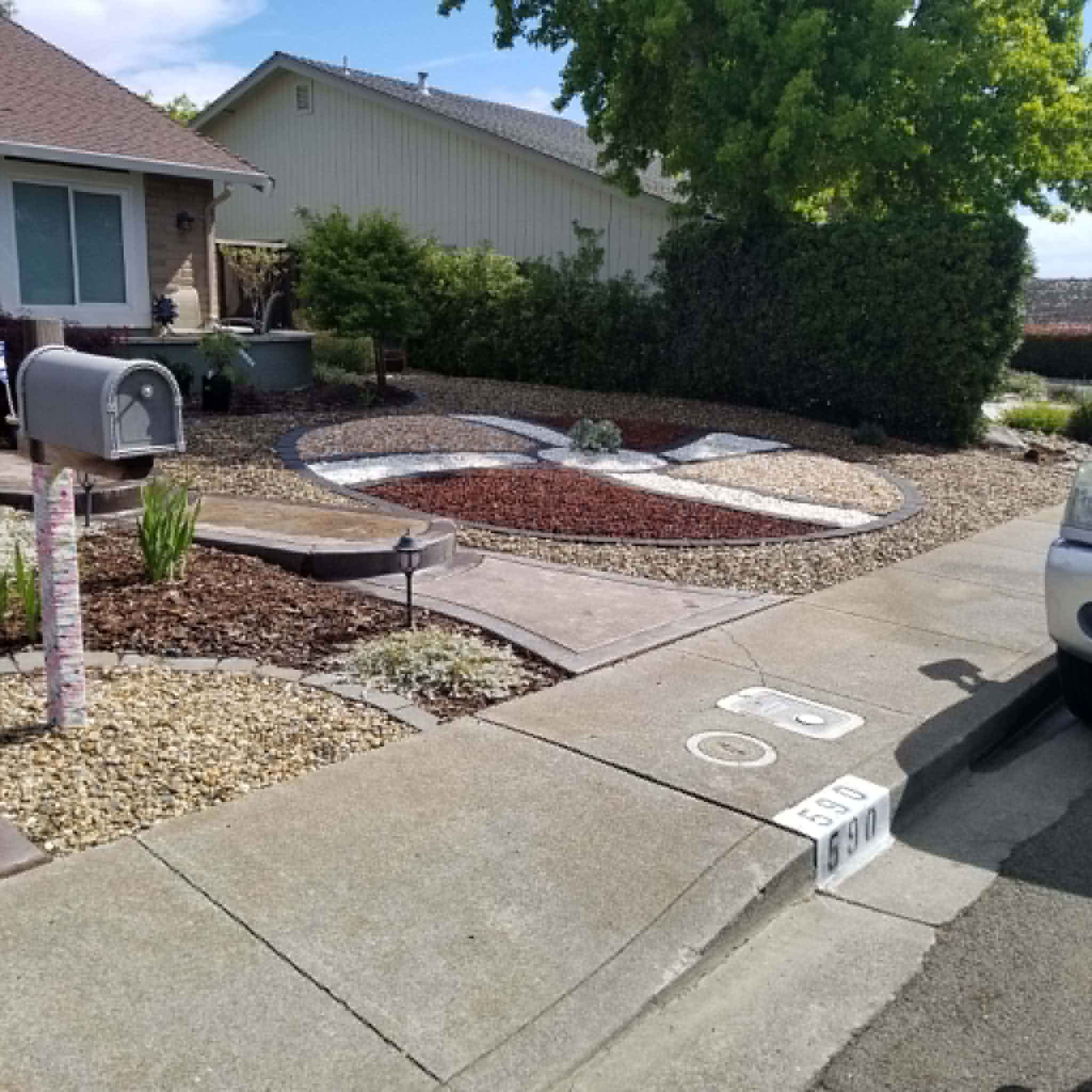 Decorative rock garden design
